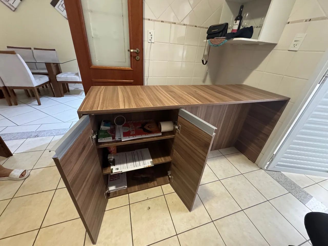 Mesa Mdf com 2 mt escritório com cadeira 