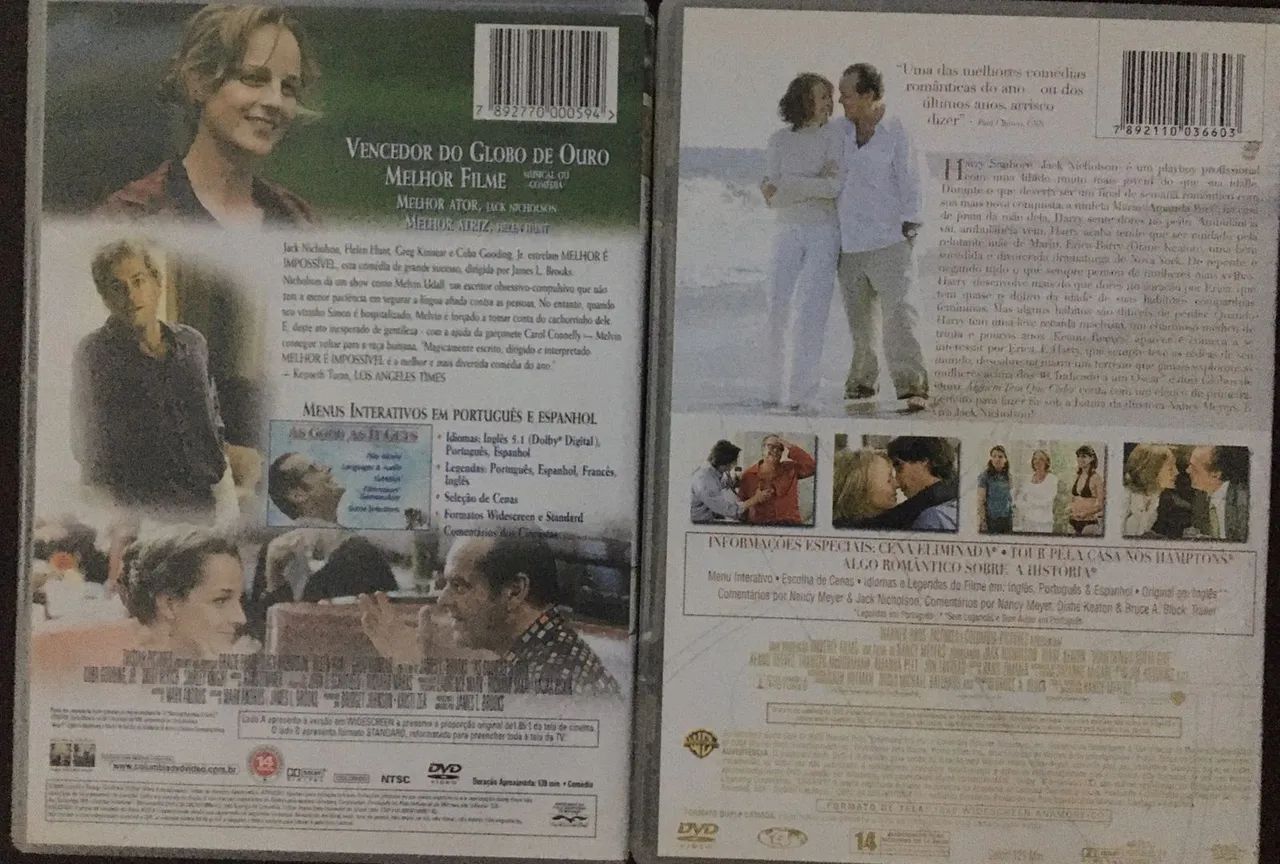 Combo 2 DVDS  MELHOR É IMPOSSIVEL E ALGUEM TEM QUE CEDER - Foto 2