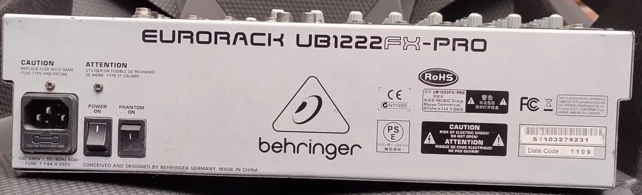 配信機器・PA機器・レコーディング機器 BEHRINGER EURORACK UB1222FX-PRO Behringer Eurorack UB1222FX-PRO 12-Channel Mixer – Pixel Pro Audio