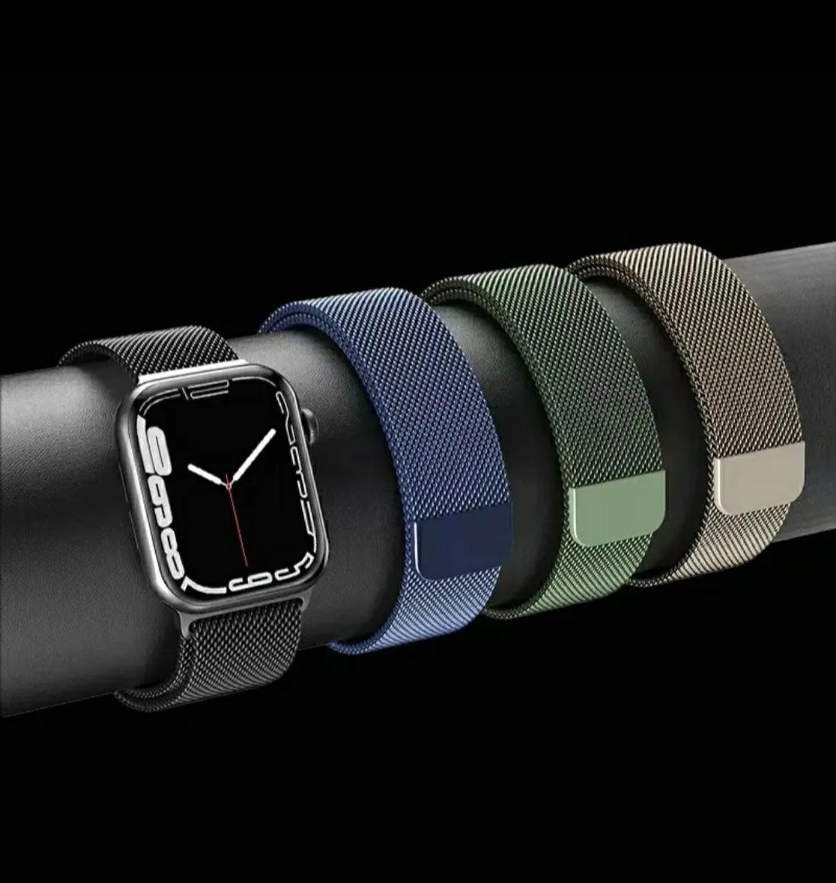 Pulseira Milanese Compatível com APPLE WATCH, linha ULTRA e linha IWO. Várias Cores  - Foto 4