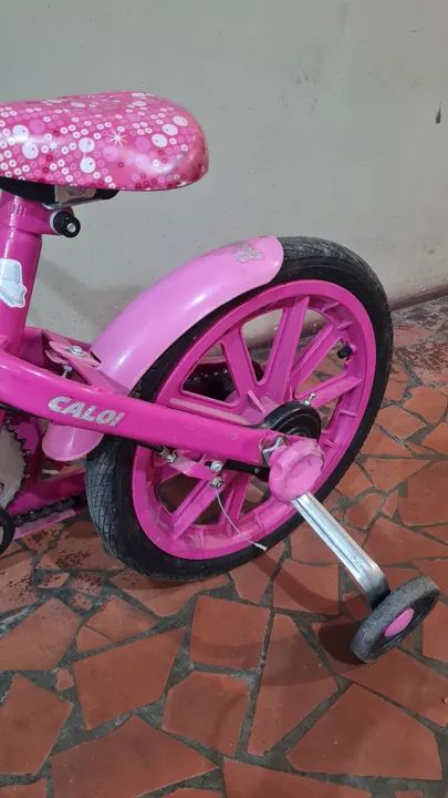 Bicicleta Caloi aro 16 com rodinha removível.  - Foto 6