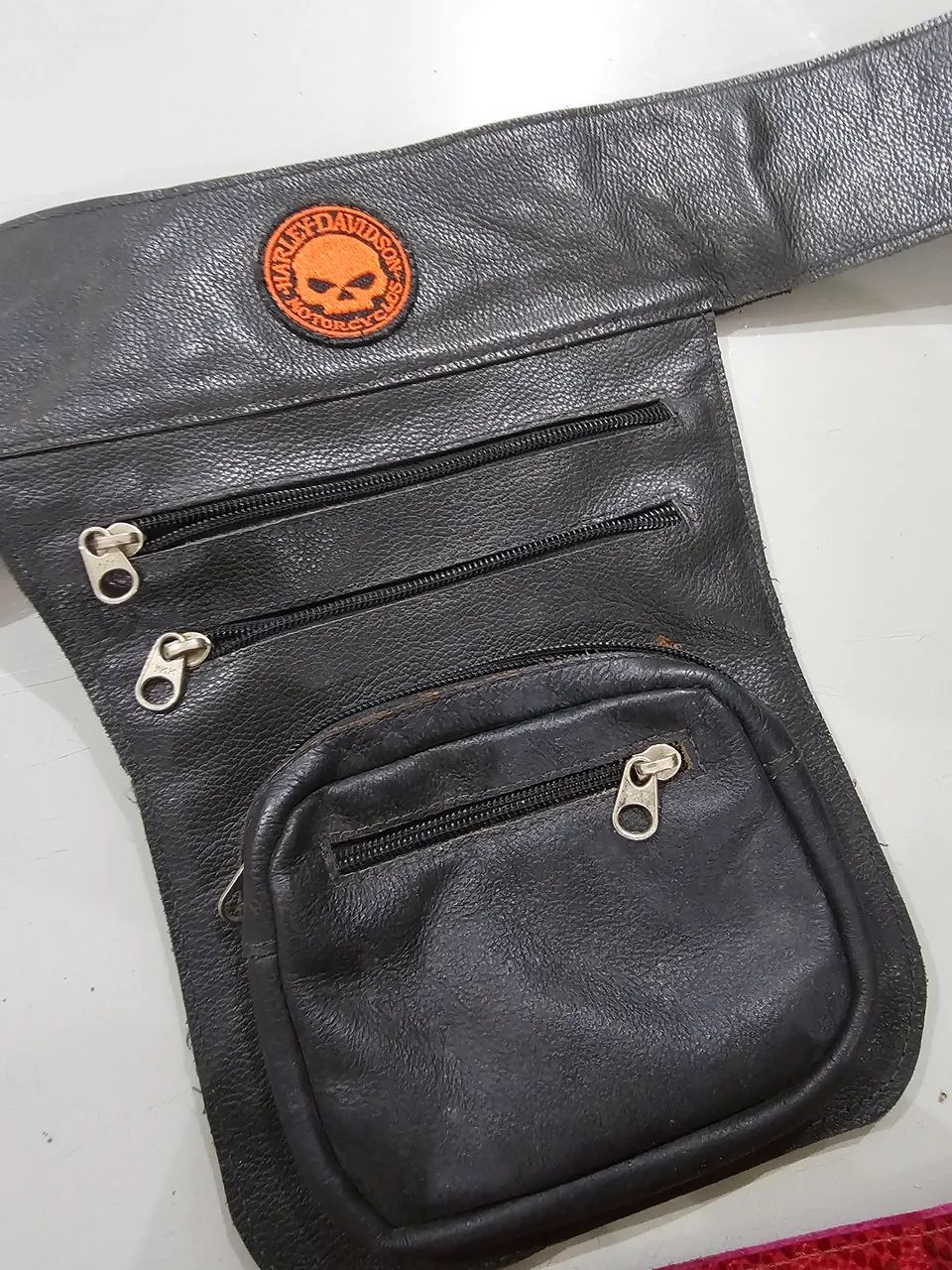 Bolsa de perna de Couro Harley Davidson - Foto 4