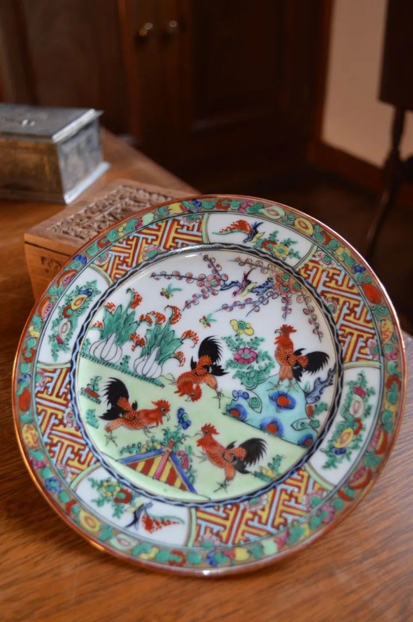 Prato de porcelana asiática - Foto 4