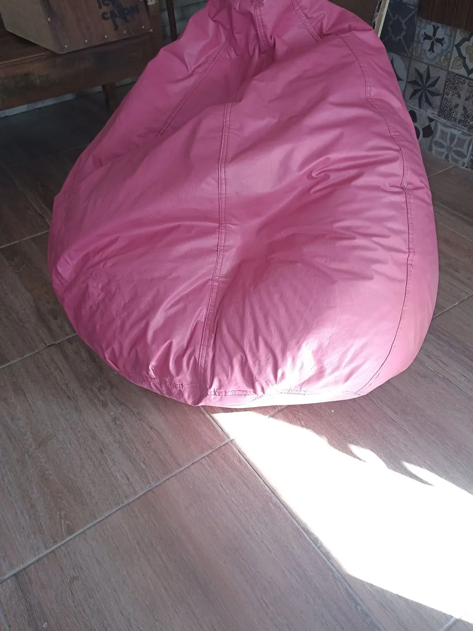 Puff Infantil Rosa Confortável