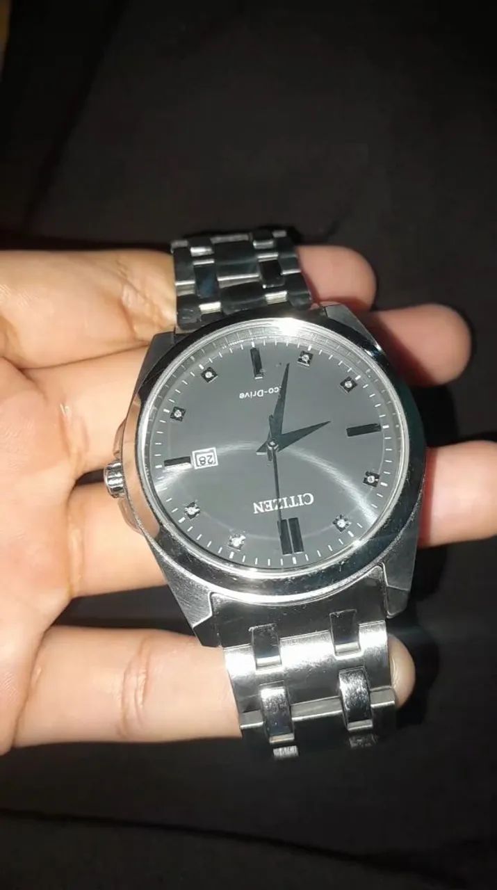 Citizen Relógio masculino Eco-Drive Corso de quartzo, aço inoxidável, clássico - Foto 5