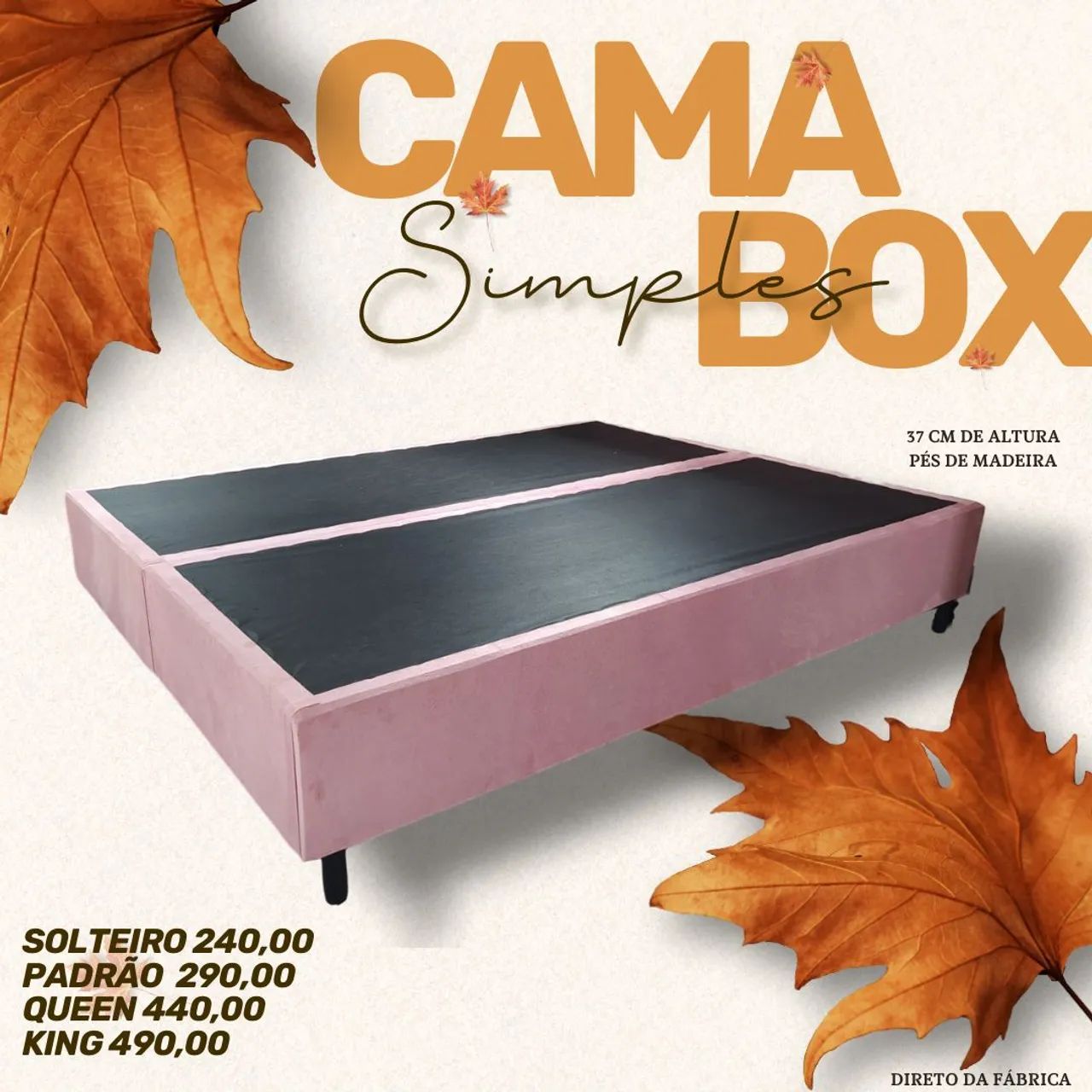 Cama Box Simples - Direto da Fábrica - Foto 2