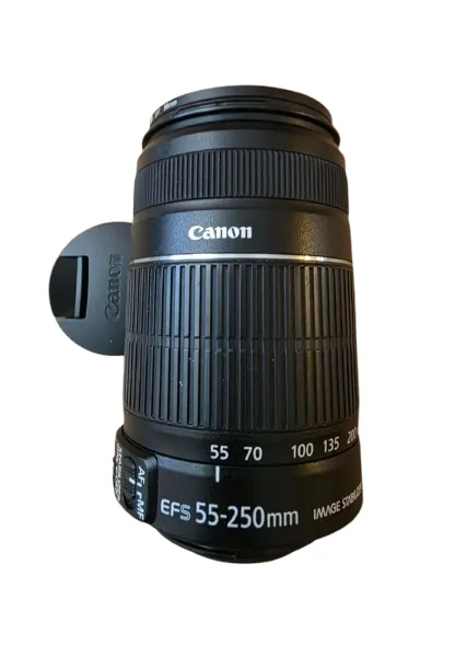 lente canon 55 250mm is