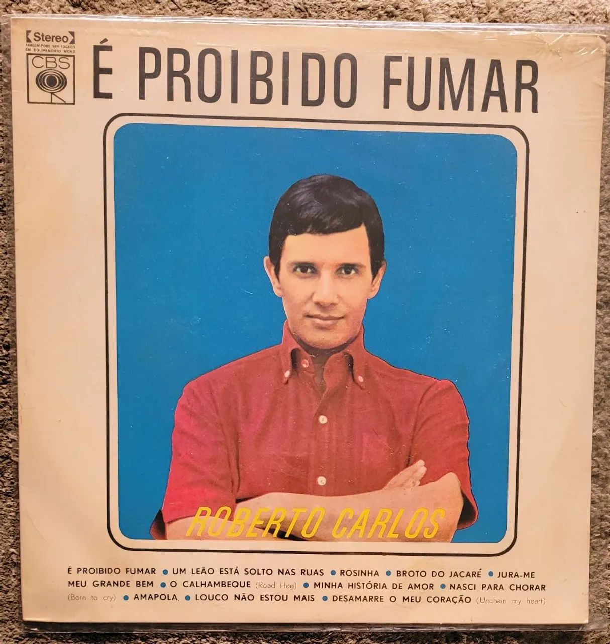 RARIDADE Vinil Roberto Carlos - É Proibido Fumar 1971 LACRADO