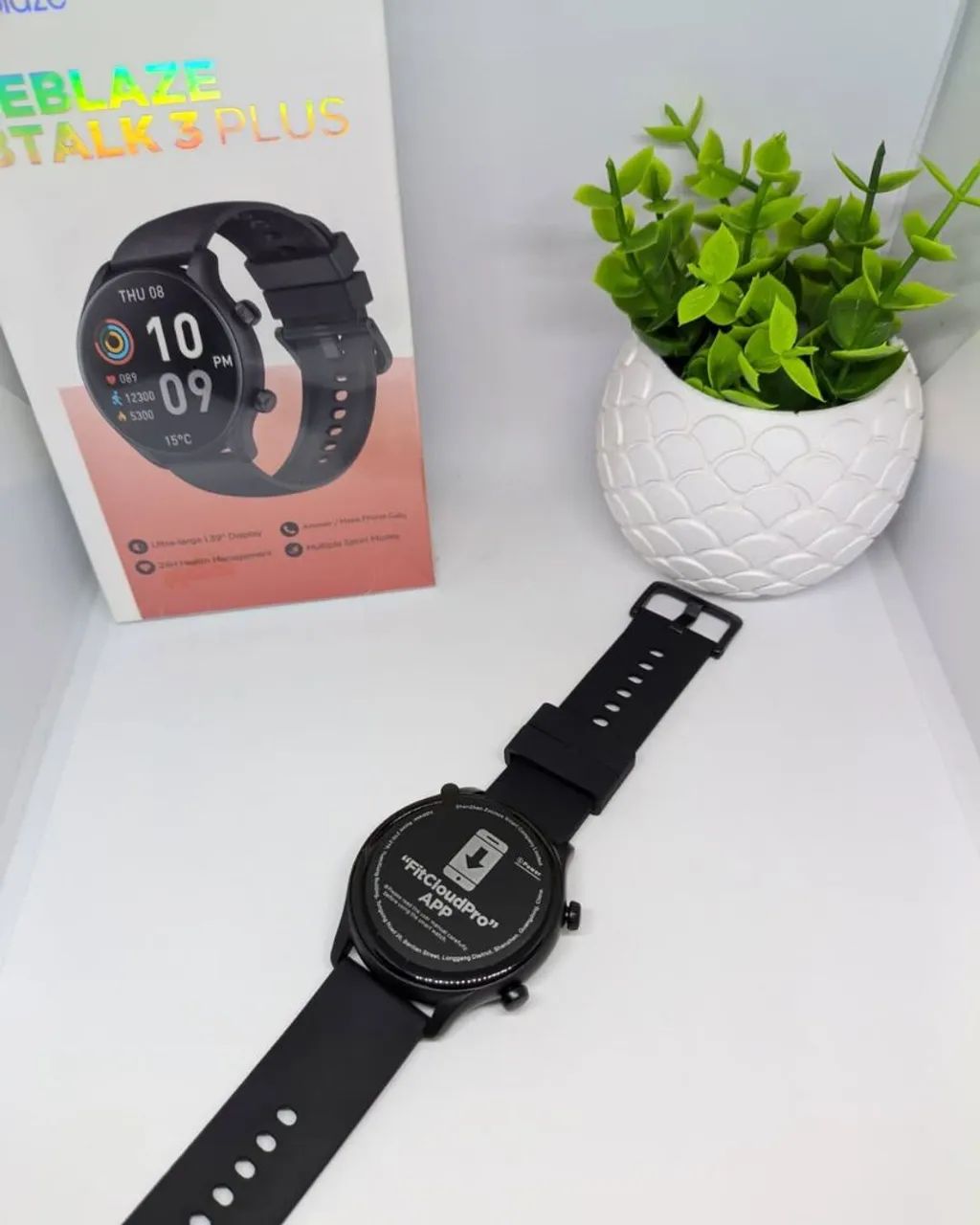 Smartwatch Zeblaze Btalk 3 Plus á Prova Dágua e com película  - Foto 5