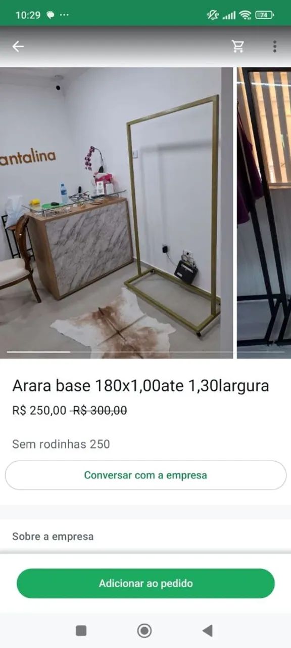 Arara de roupa para loja - Foto 2