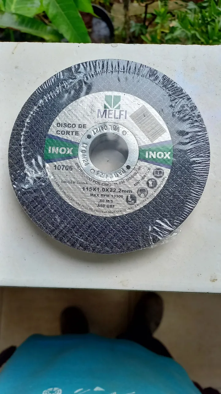10 Disco de Corte Inox 115x1.0x22.2mm Melfi