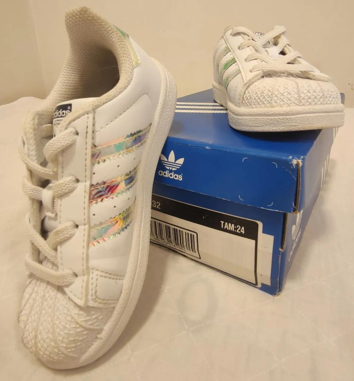 Tênis Adidas Superstar Infantil - Tam 24