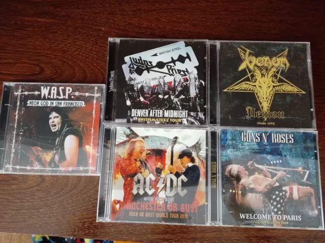 cd heavy metal ao vivo bootleg wasp ac dc judas priest guns s