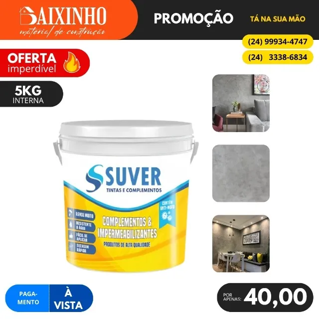Cimento Queimado 5KG Suver