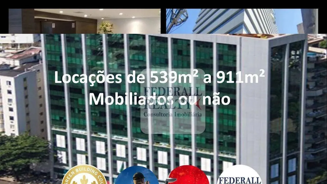 Sala para alugar, 911 m² por R$ 166.472,11/mês - Humaitá - Rio de Janeiro/RJ