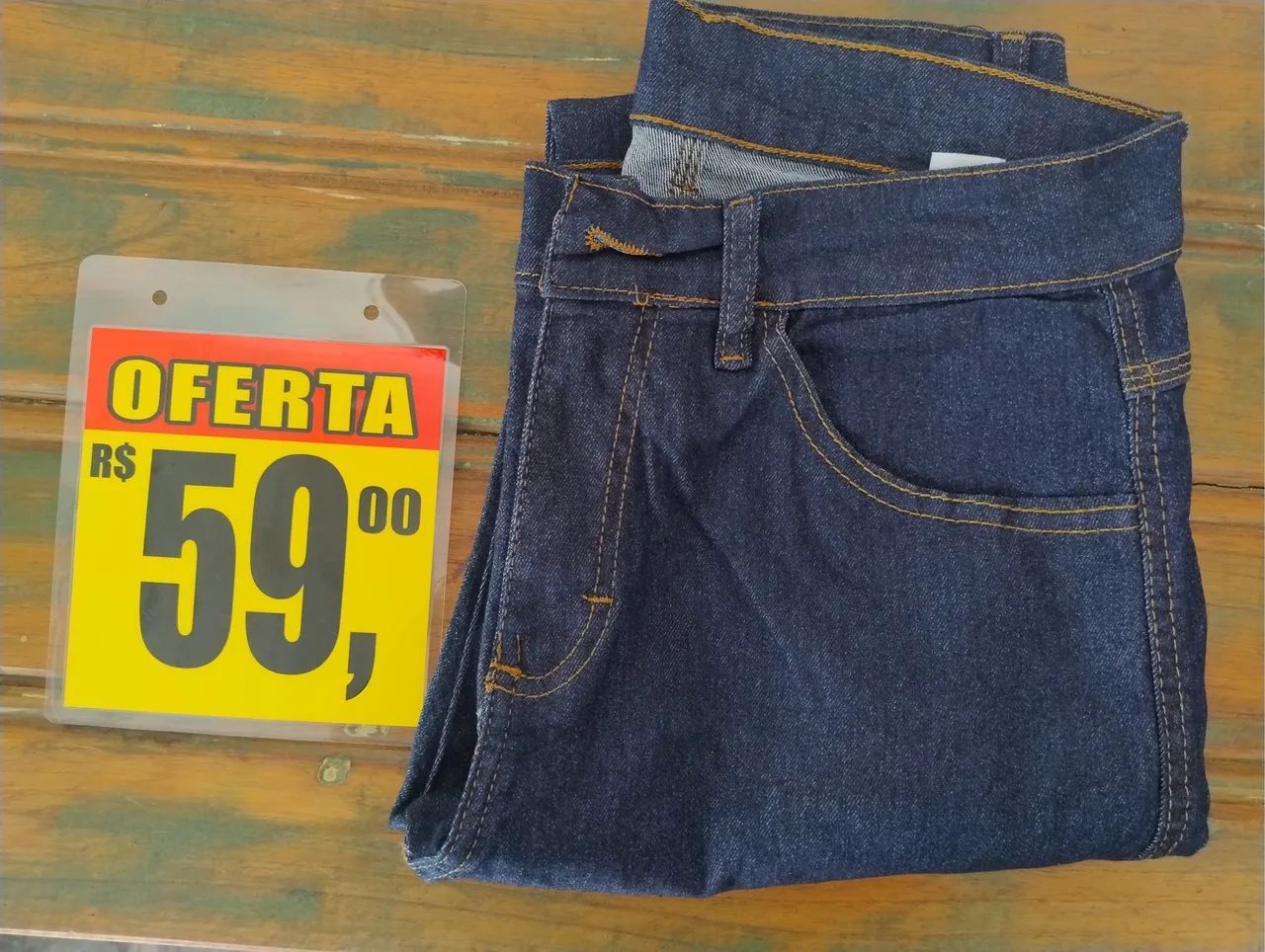 CALÇA JEANS COM ELASTANO EM LIQUIDAÇÃO! - Foto 2