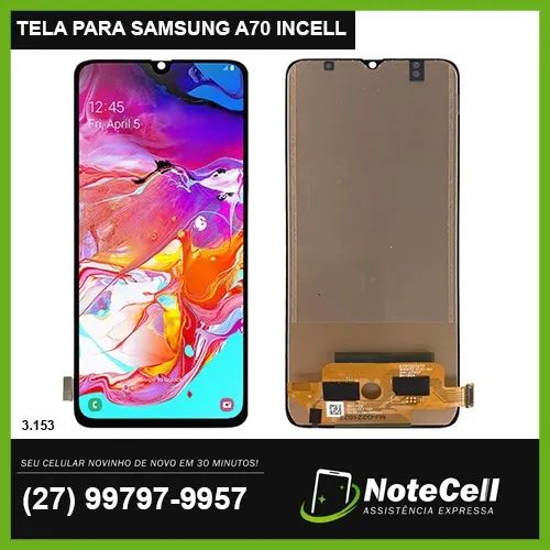 Tela Display Para Samsung A70 A705 Incell 3.153 - Instalação Expressa Em 30 Minutos!