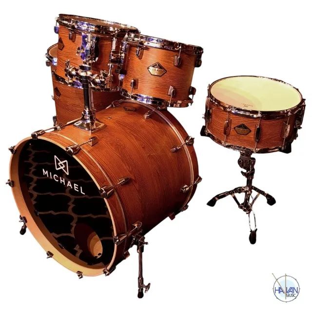 Bateria Acústica MICHAEL LEGACY / BIRCH Cor Forest - Shell Pack, Nova, Envio  - Foto 5