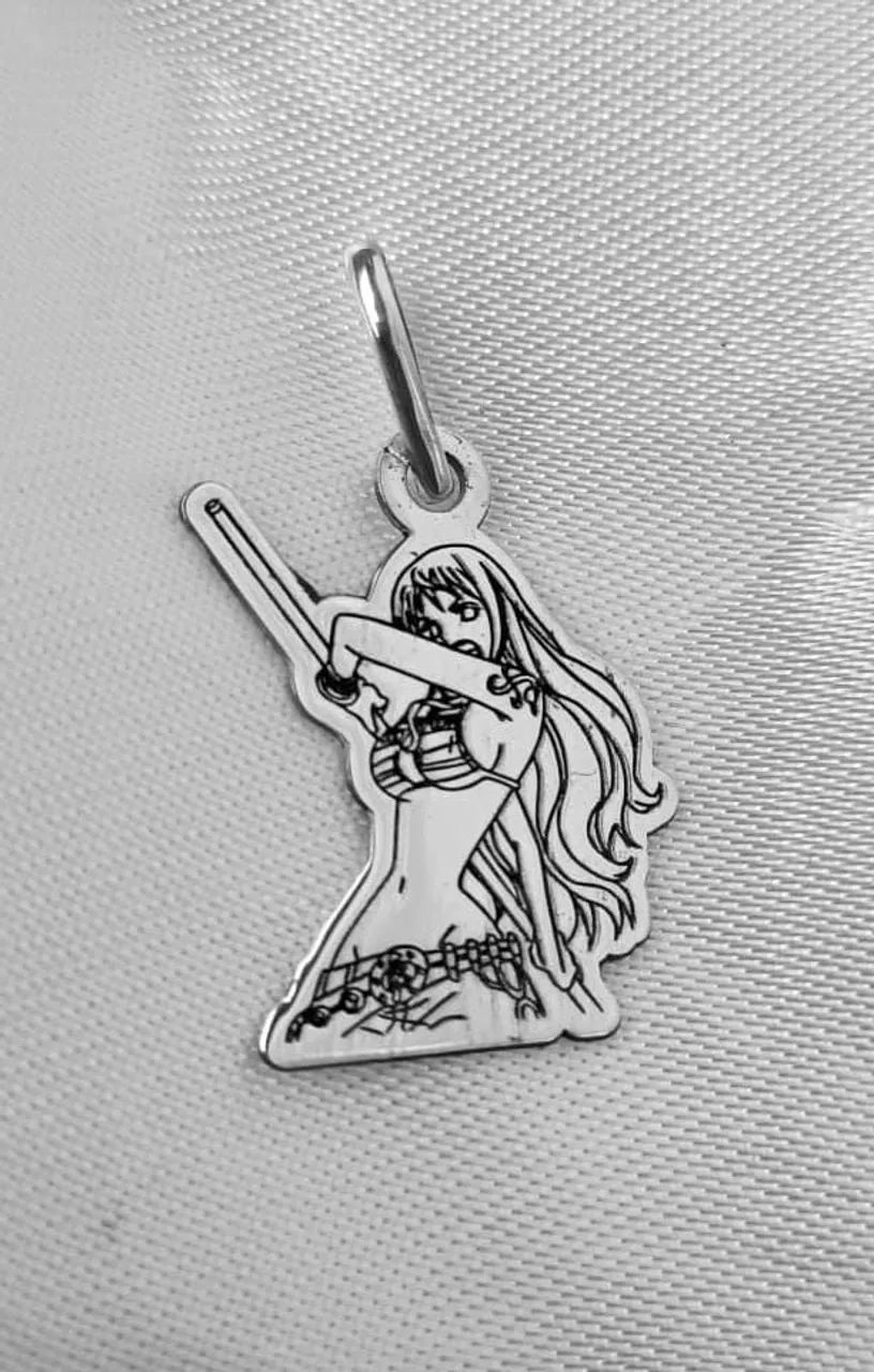 Pingente de Prata - Nami (One Piece) - Foto 3
