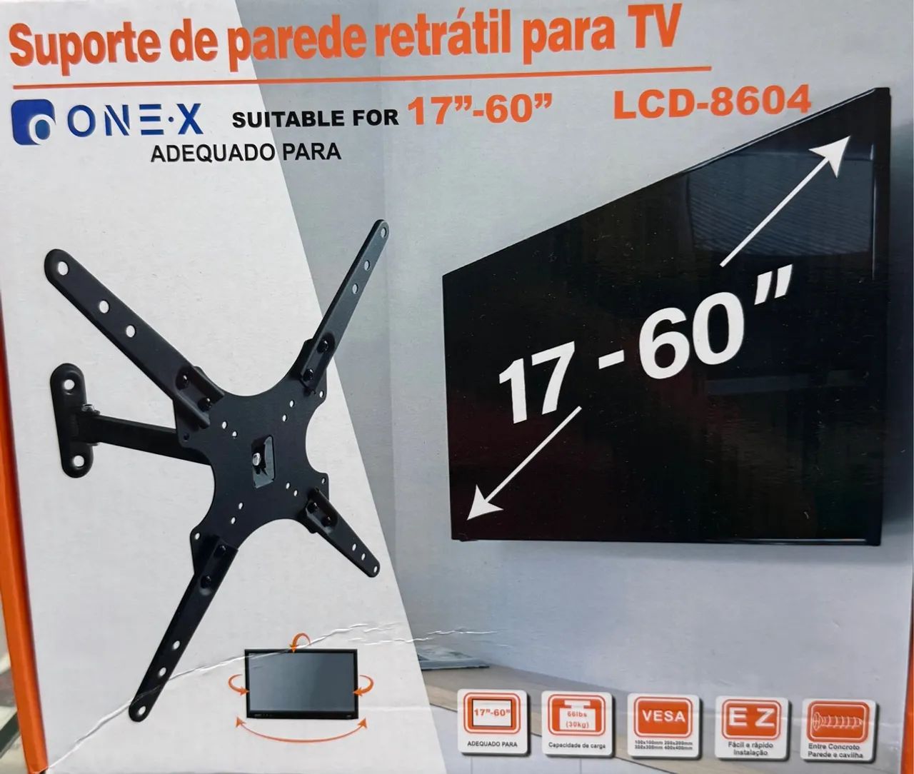 Suporte de tv articulado até 55 polegadas