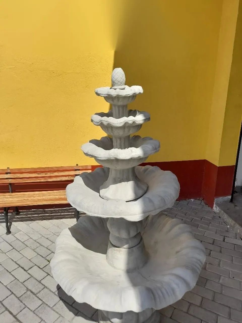 Fonte Equilíbrio para jardim em cimento 1,80m altura - Foto 3