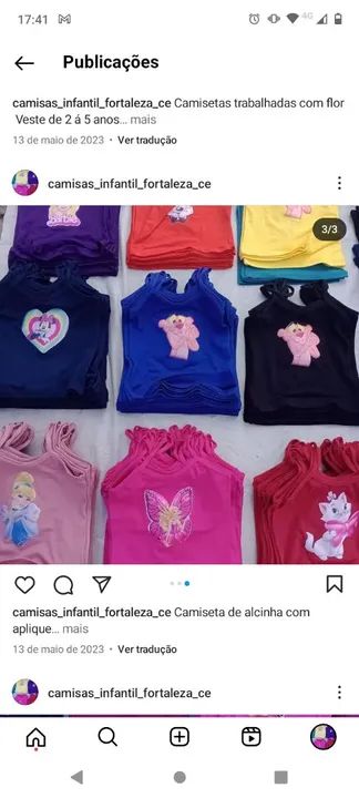 Blusas infantil  5 reais atacado