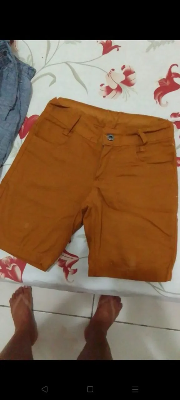 Shorts Masculino Mostarda