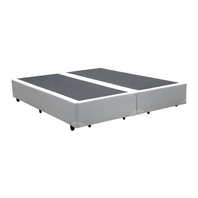 Base Box Casal Bipartido Blindado Branco - Entrega Rápida! 