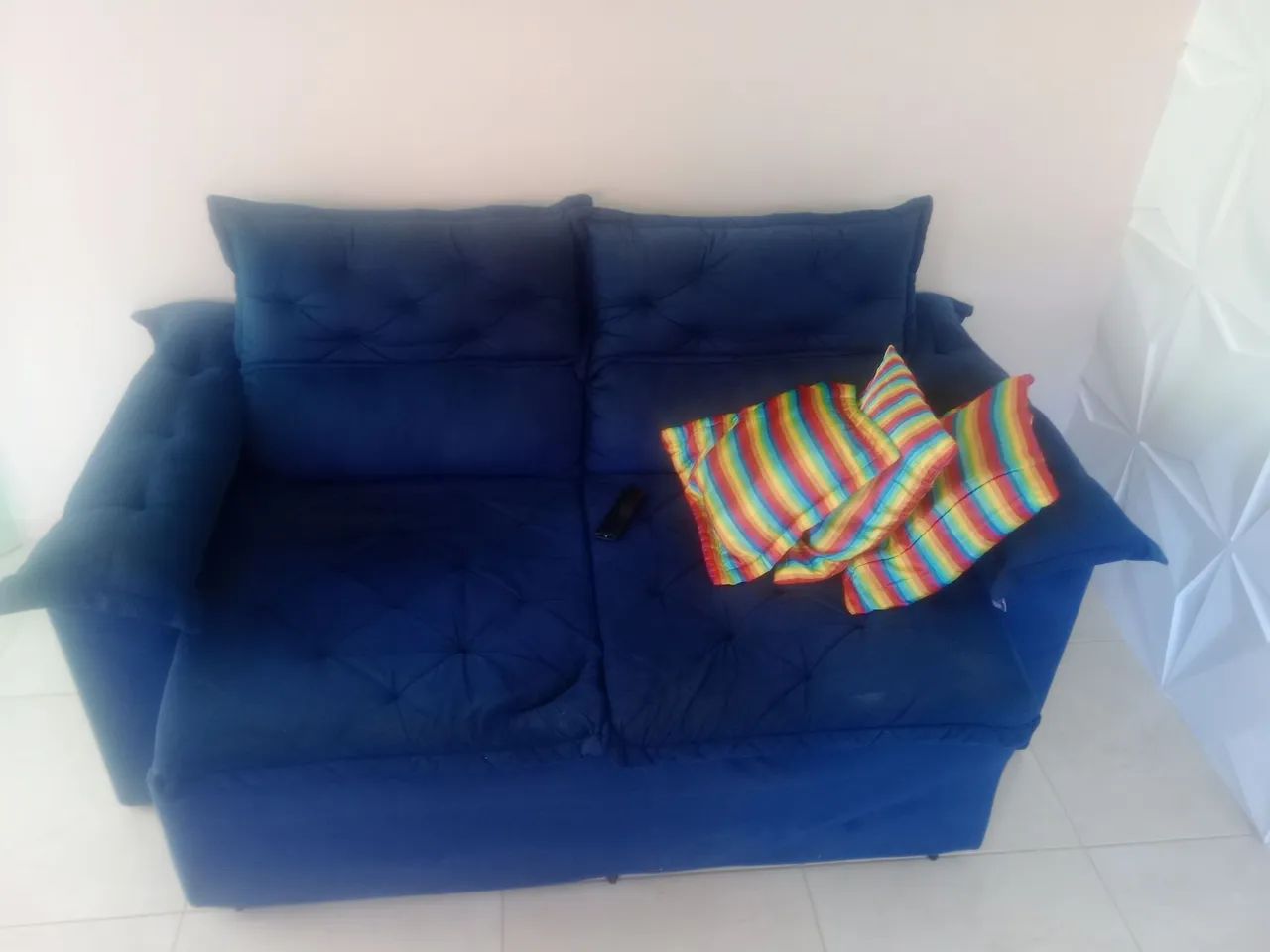 Sofá azul de 2 lugares - Foto 2