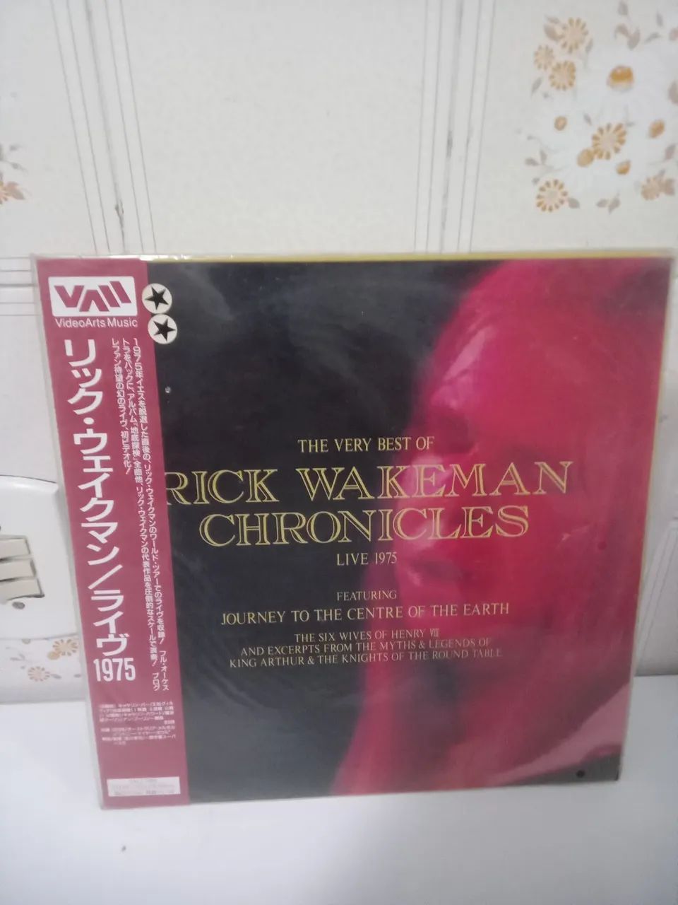 Laserdisc raro Rick Wakeman Chronicles - Live 1975 importado japonês com obi
