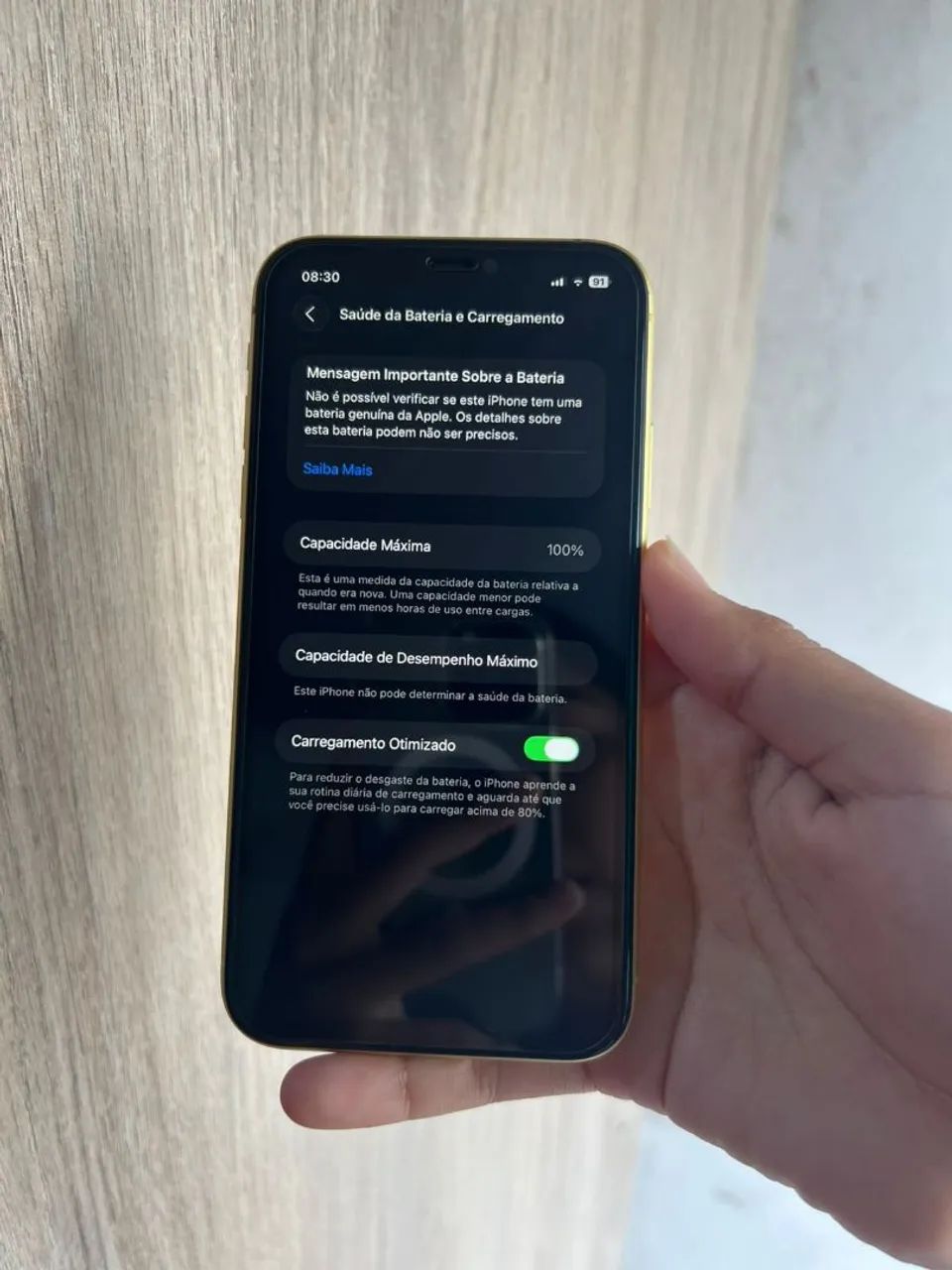 iPhone 11, bateria 100%, face id ok, funcionando perfeitamente