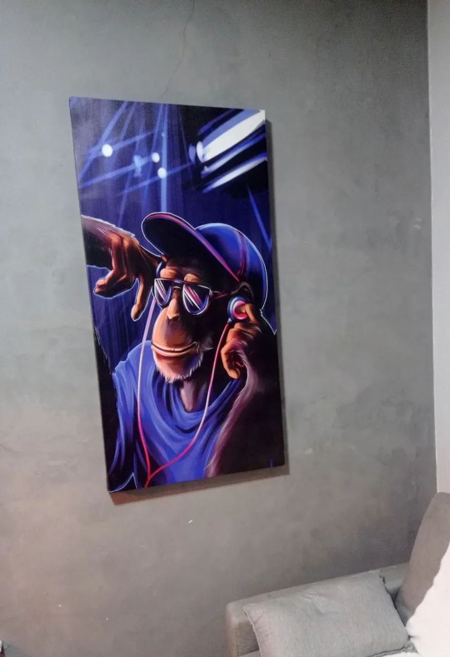 Quadro decorativo "marcado DJ" bem grande 
