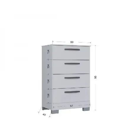 Comoda 4g C/ Pe - Branco