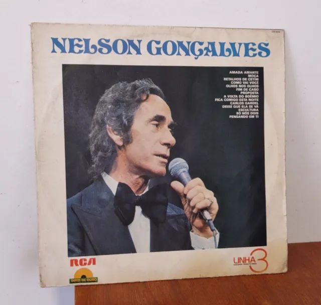 LP Disco de Vinil 12" Nelson Gonçalves Linha 3 Disco de Ouro RCA / Dynaflex 1979
