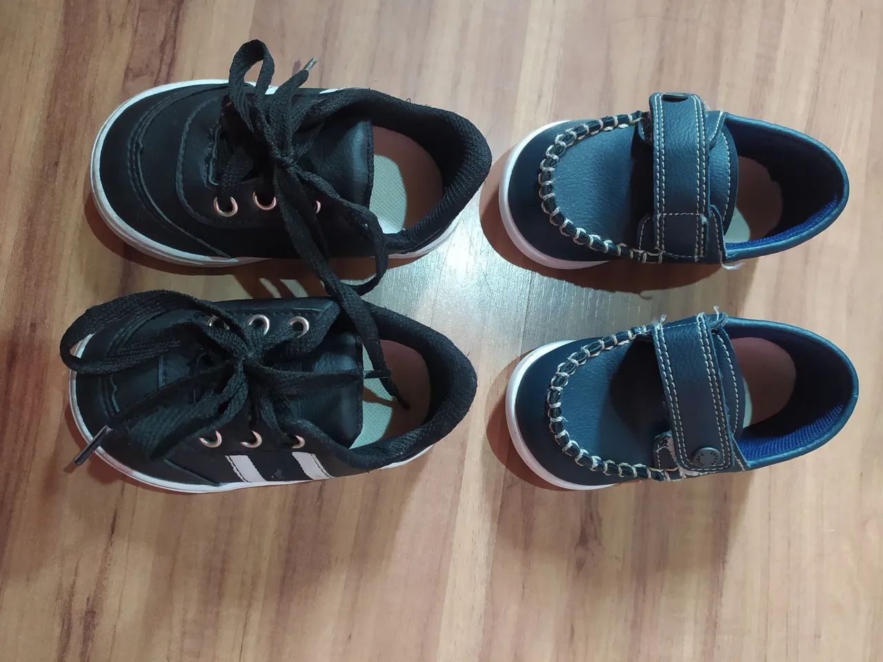 Lote com dois pares de tênis para bebê , tam.18, usados 2 vzs Palm. Mede 12 cm. Envio imed - Foto 6