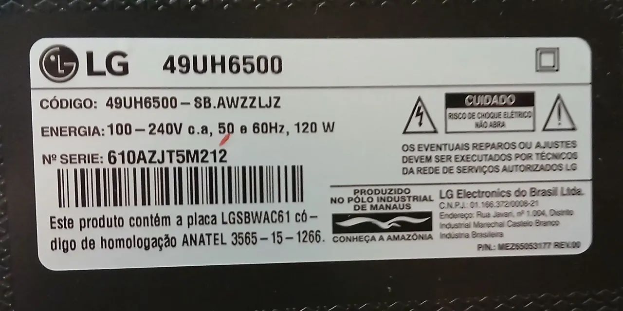 Placa principal TV LG 49UH6500 - Foto 5