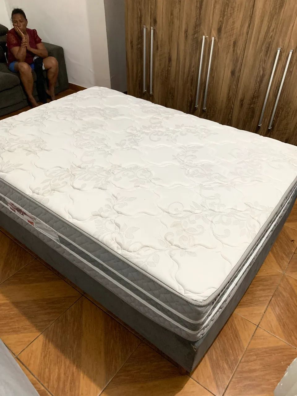 Cama de casal semi nova64291068008451120