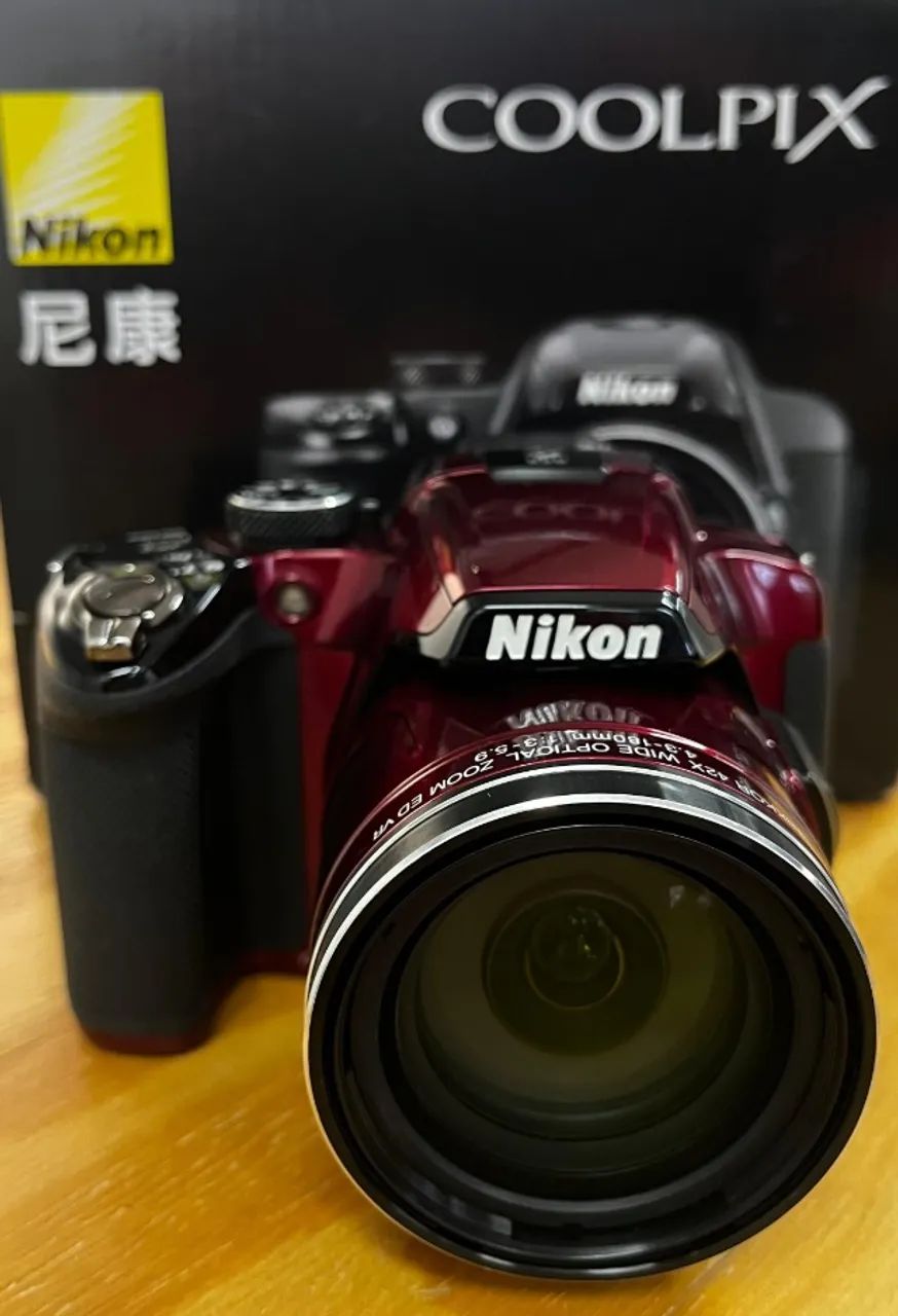 Nikon Coolpix P510 - Vermelha - Câmeras e Filmadoras - Água Verde