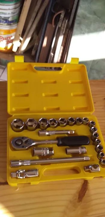 Kit catraca 22 peças profissional Titanium ferramentas novo zero  - Foto 4