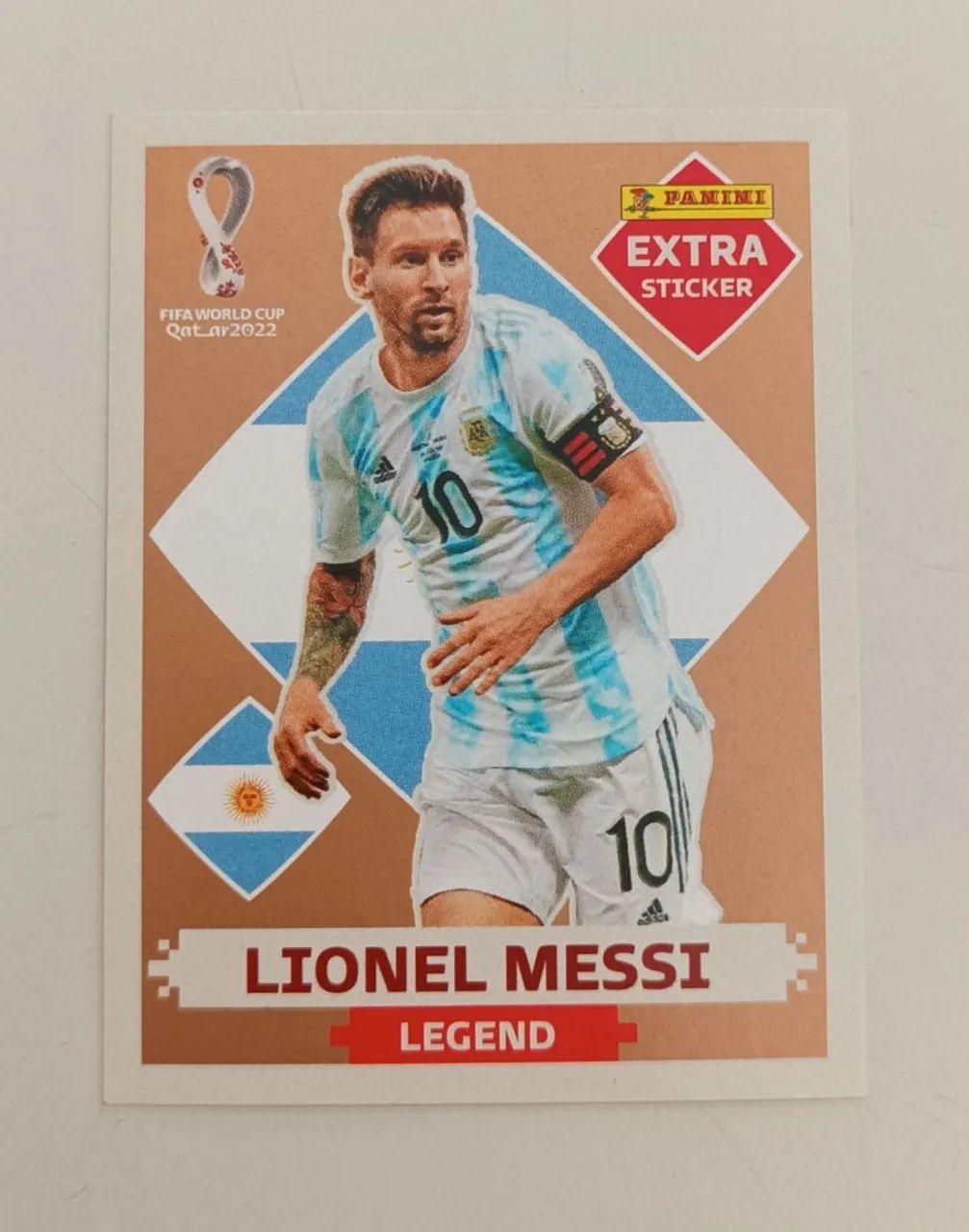 Figurinha Legend Copa do Mundo 2022.