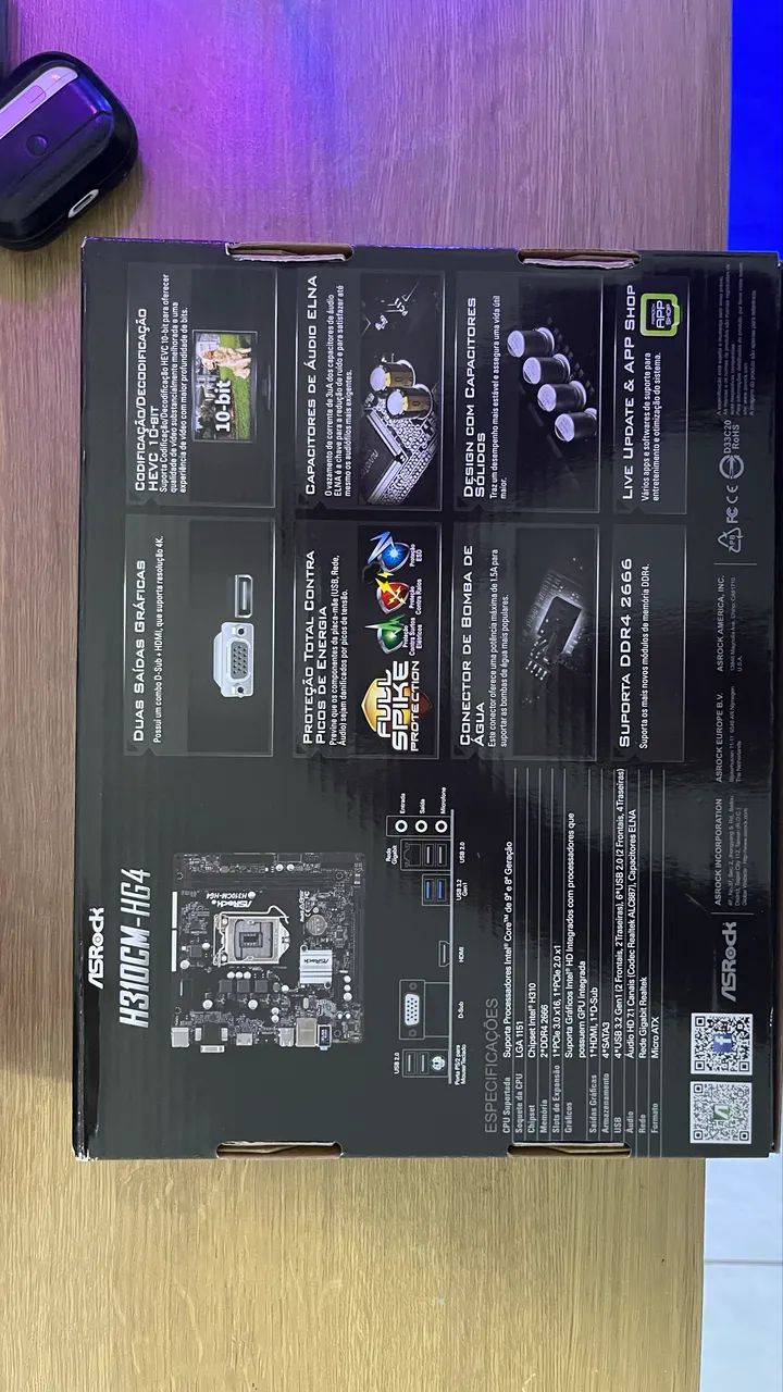 Placa Mãe com processador 