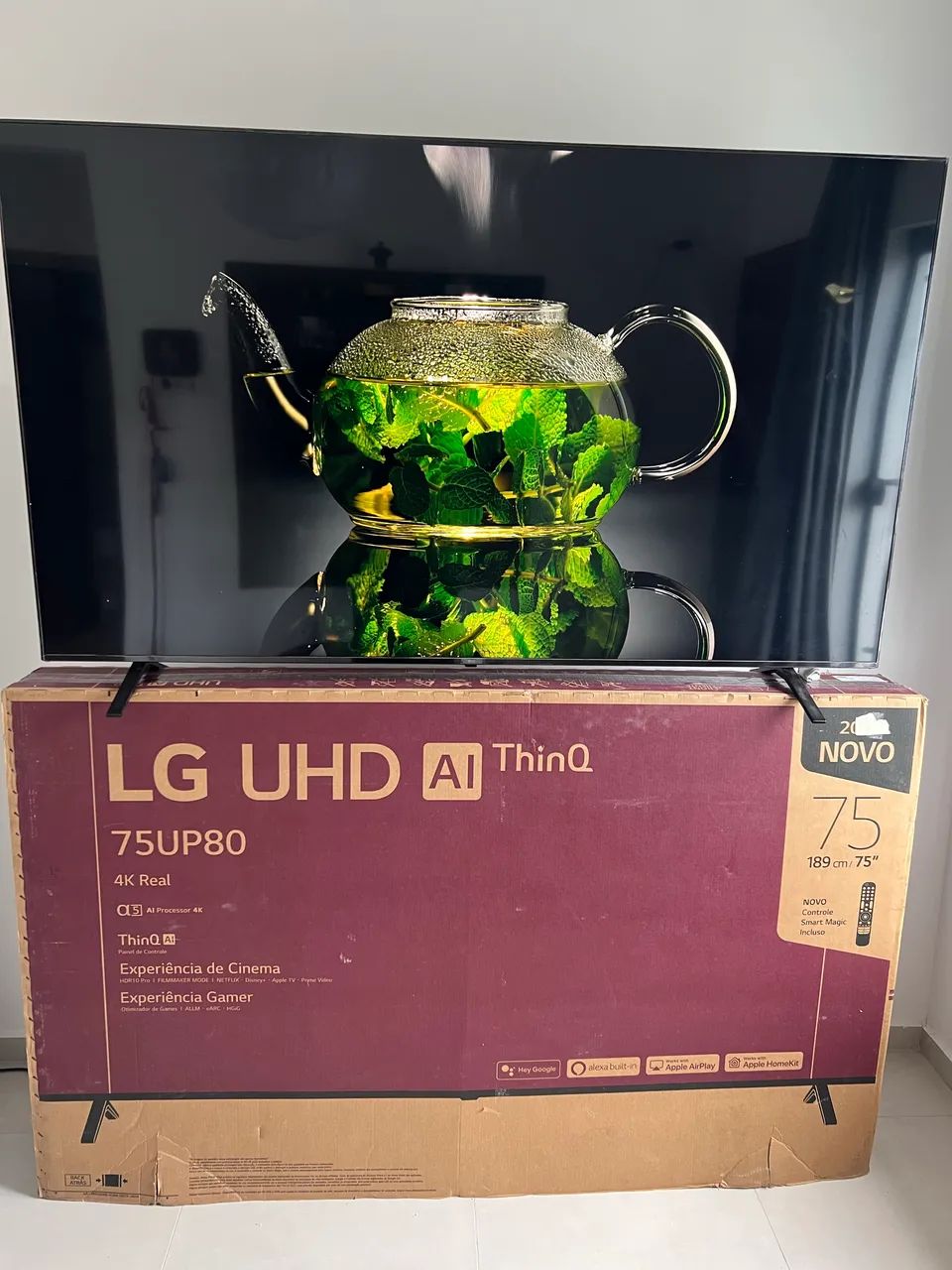 (PEGO TV MENOR) SMART TV 75 Polegadas 4K UHD LG  - Foto 2