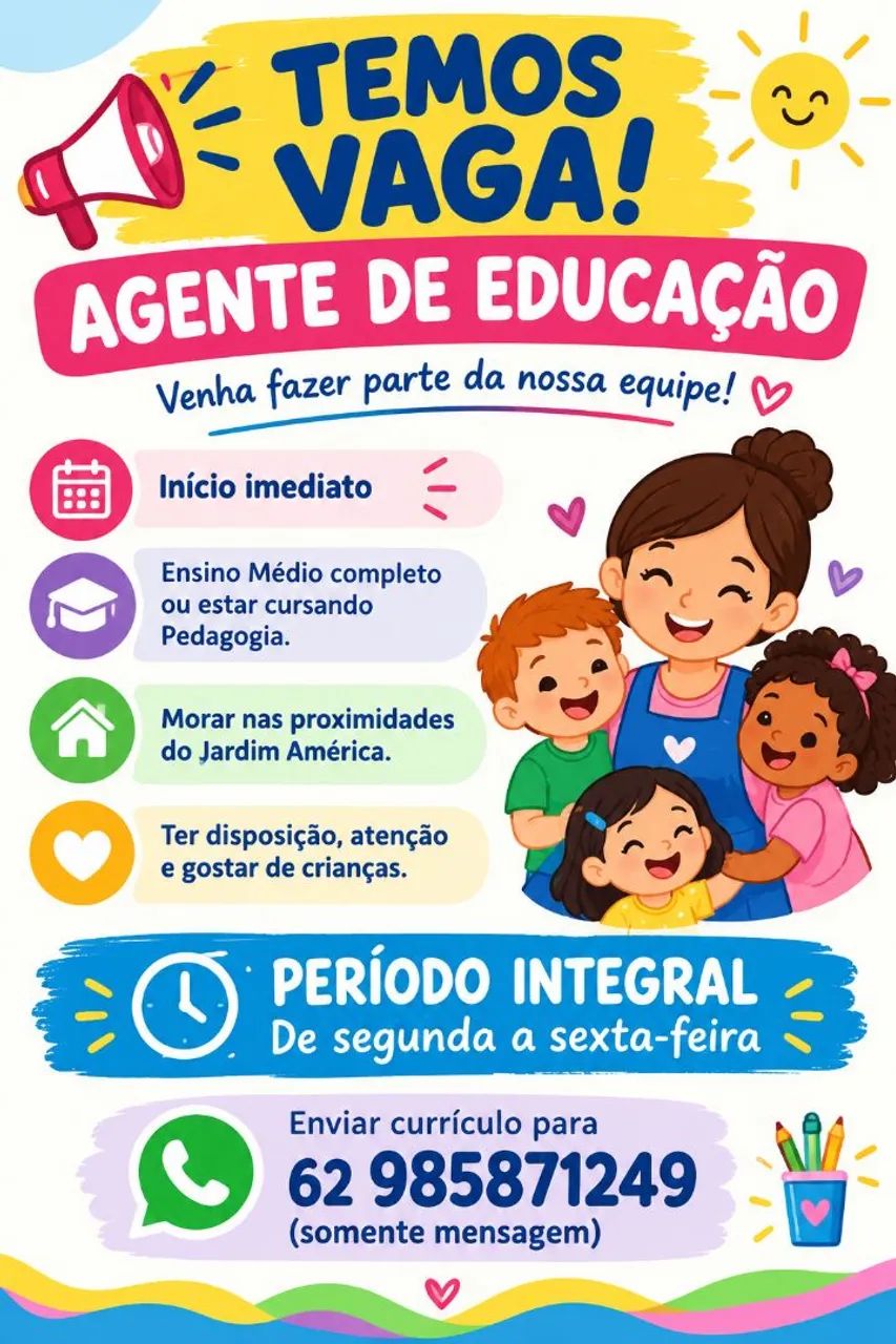 CONTRATAÇÃO IMEDIATA 