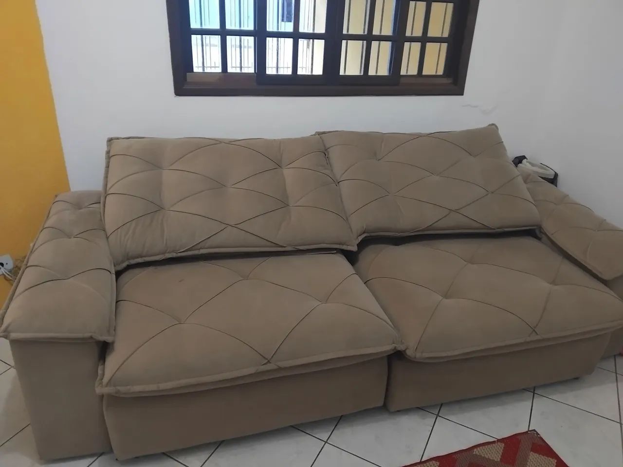  sofá cheese retrátil e reclinável com console central - Foto 3