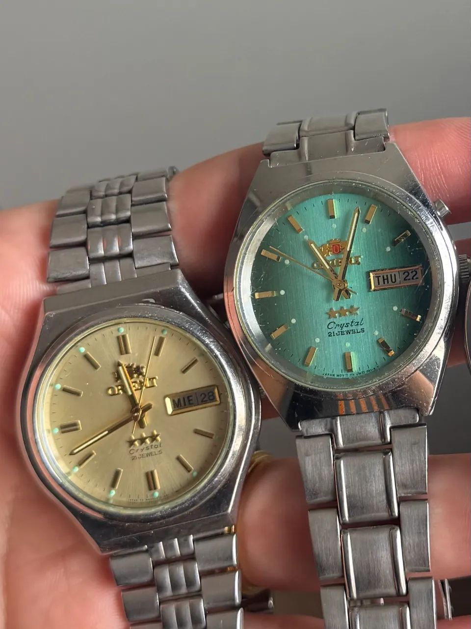 Coleção de 9 relógios orient vintage automático  - Foto 4