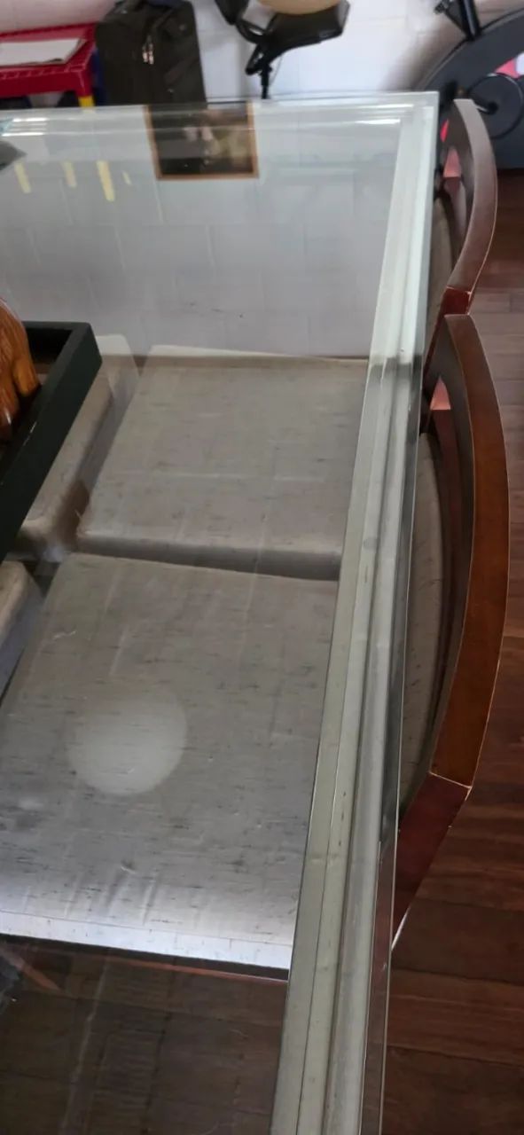 Mesa de jantar Líder em metal e tampo de cristal - Foto 5