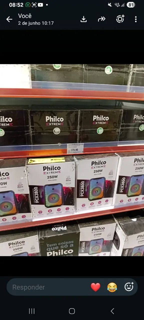 Caixa de som nova Philippe Top! - Foto 4