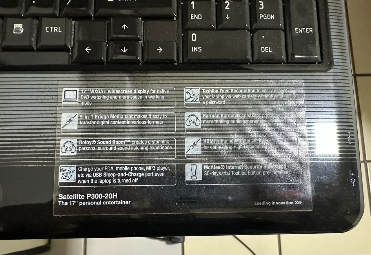 Notebook Toshiba Satellite P300-20H - Foto 3