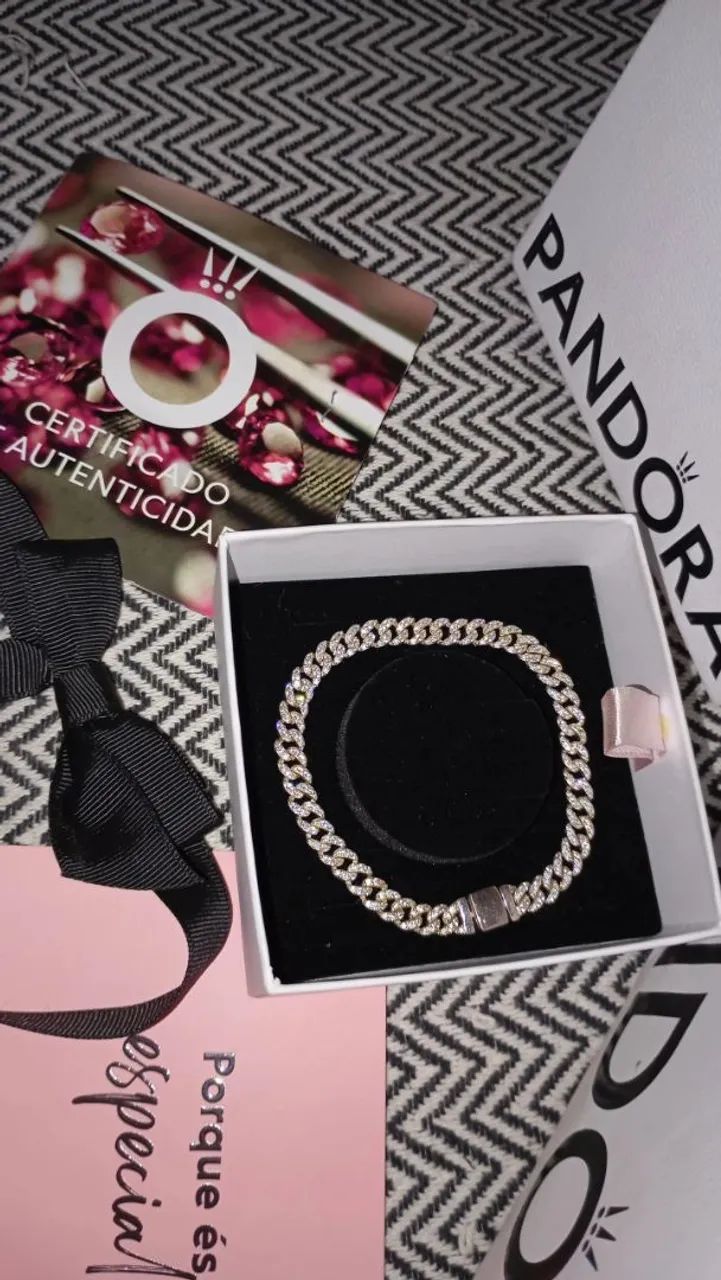 Pandora Timeless Pavé Cuban Chain Bracelet