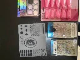  / Kit Completo Material Nail Design (Glitters, Moldes  - Foto 2